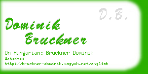 dominik bruckner business card